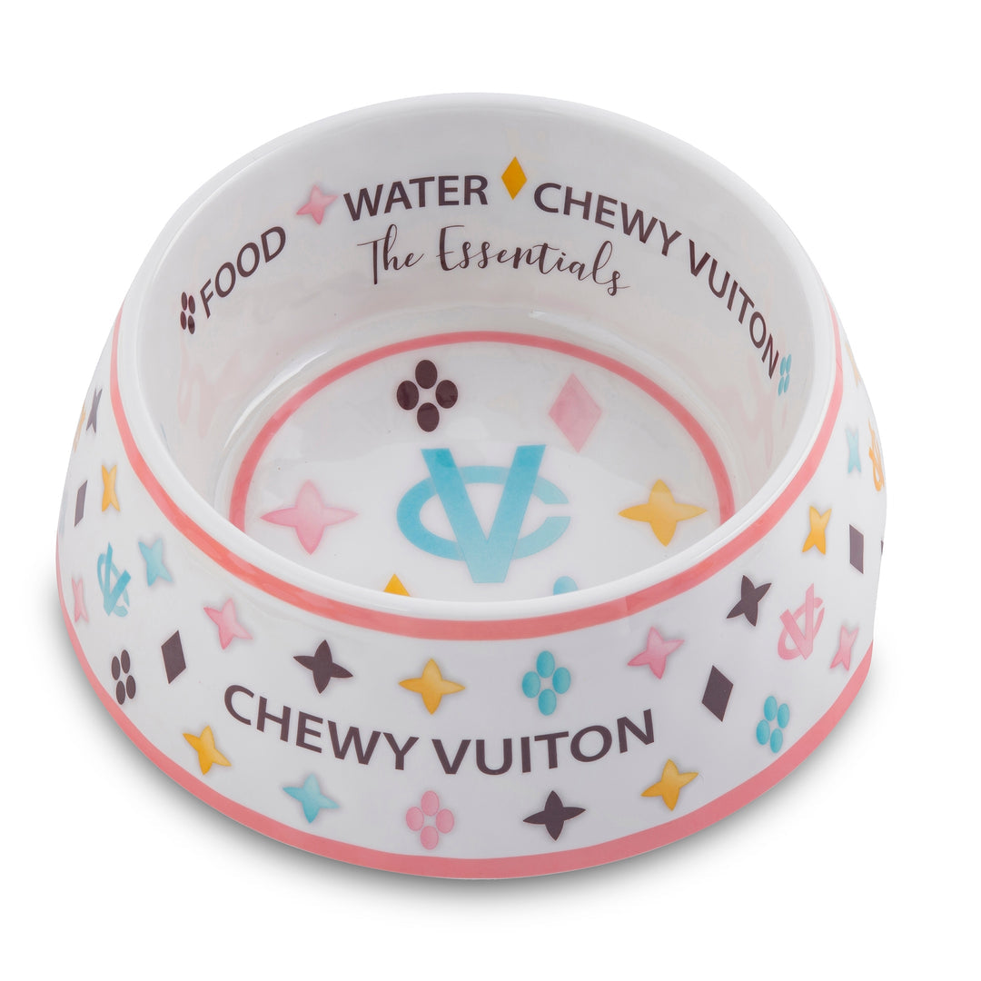 Molly Pistachio® | White Chewy Vuiton Bowl & Mat Set