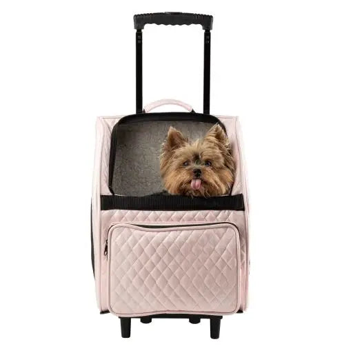 Rio Traveler Pink Quilted Luxe - Bag on Wheels