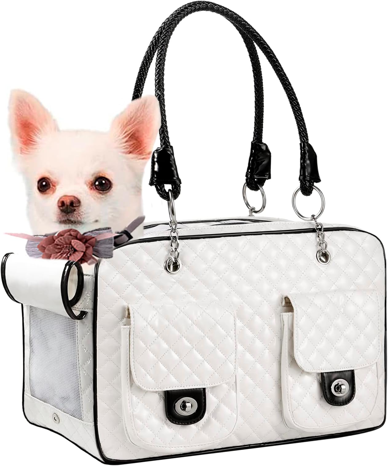 Molly Pistachio® | Luxury Leather Dog Carrier Bag