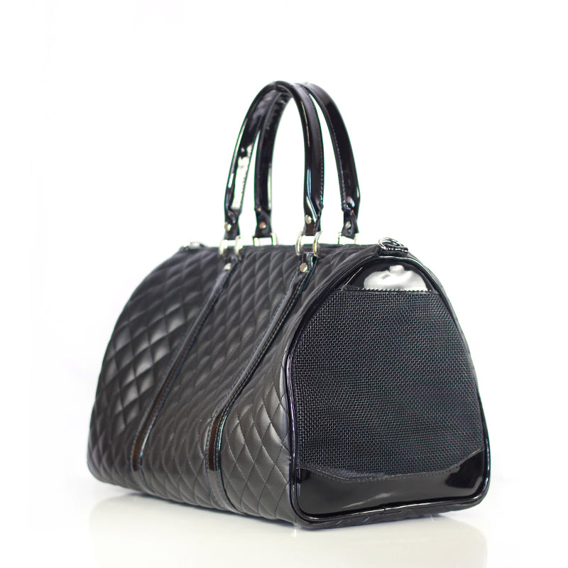 Duffel Black Quilted Luxe