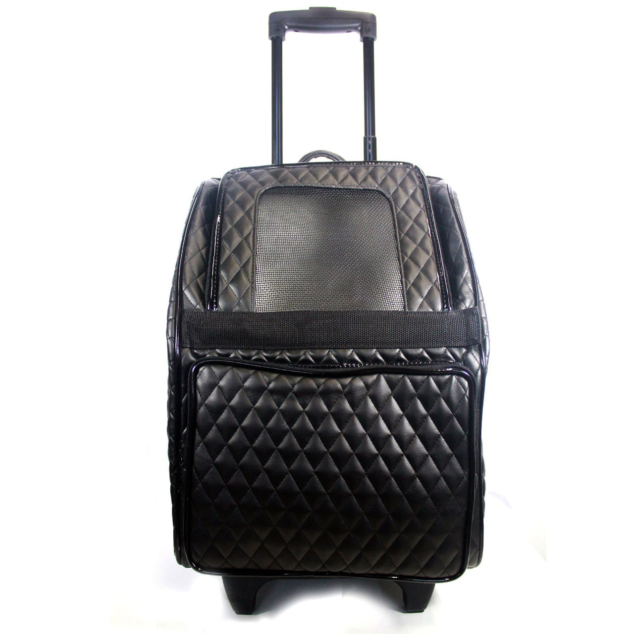 Rio Black Quilted Luxe Bag on Wheels