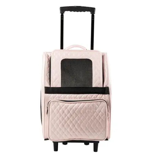 Rio Traveler Pink Quilted Luxe - Bag on Wheels