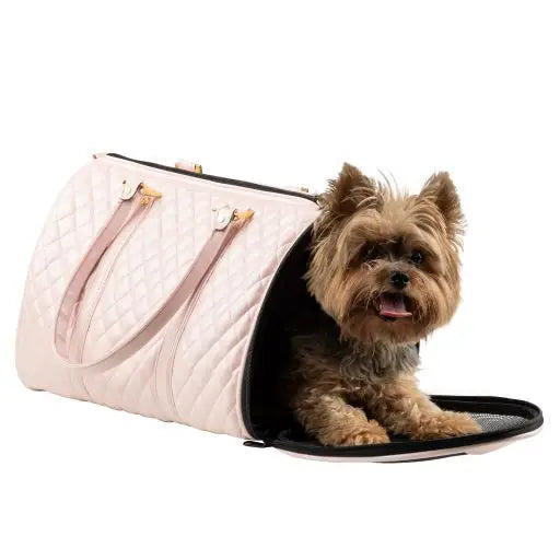 Duffel Pink Quilted Luxe