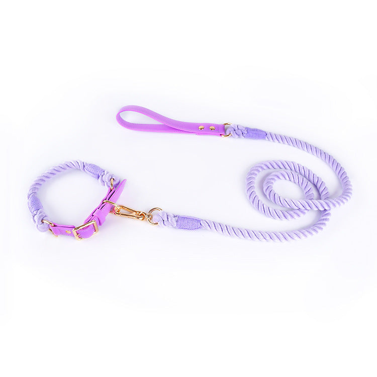 Molly Pistachio®  | Hand Woven Cotton Dog Walk Set