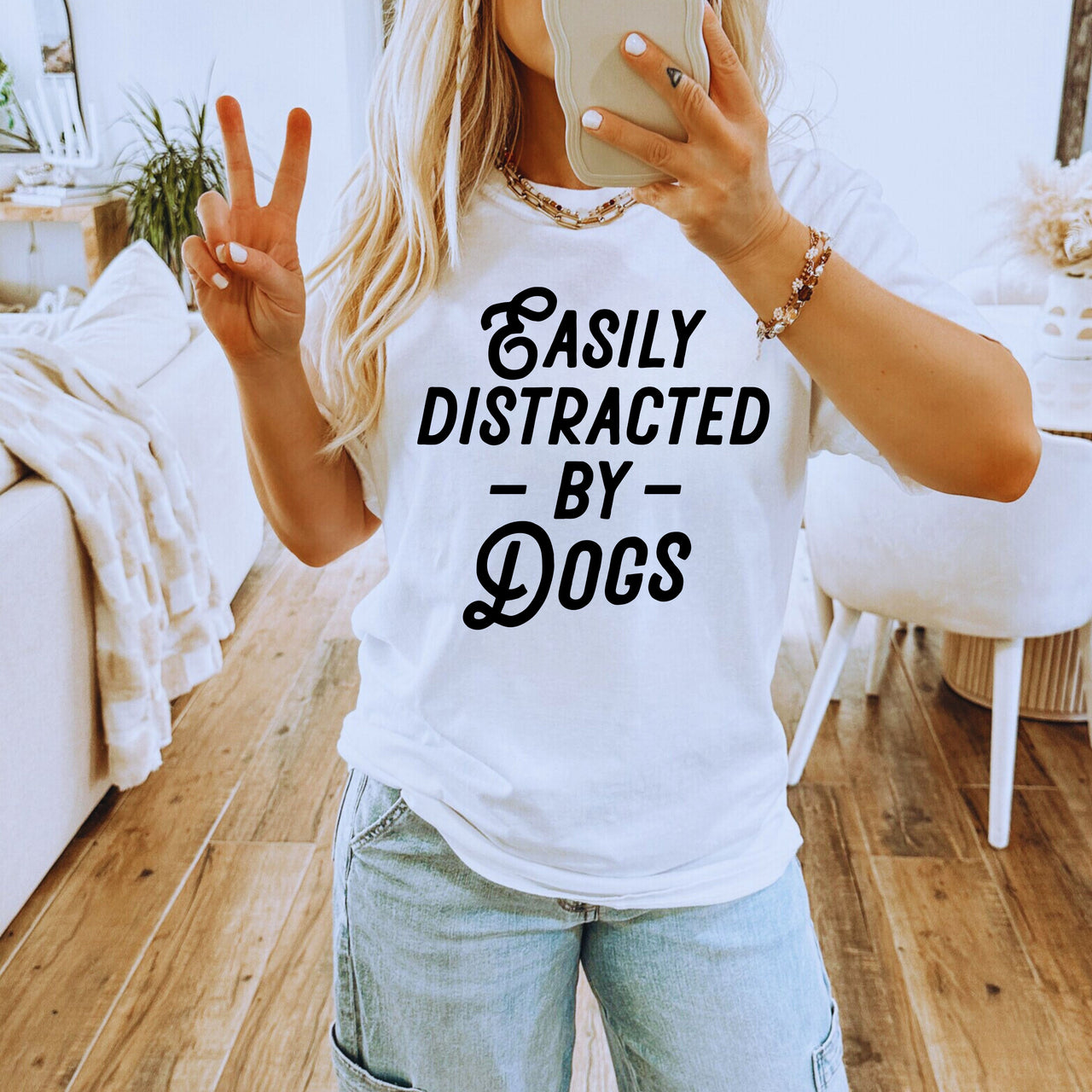 Molly Pistachio® | Easily Distracted By Dogs T-Shirt