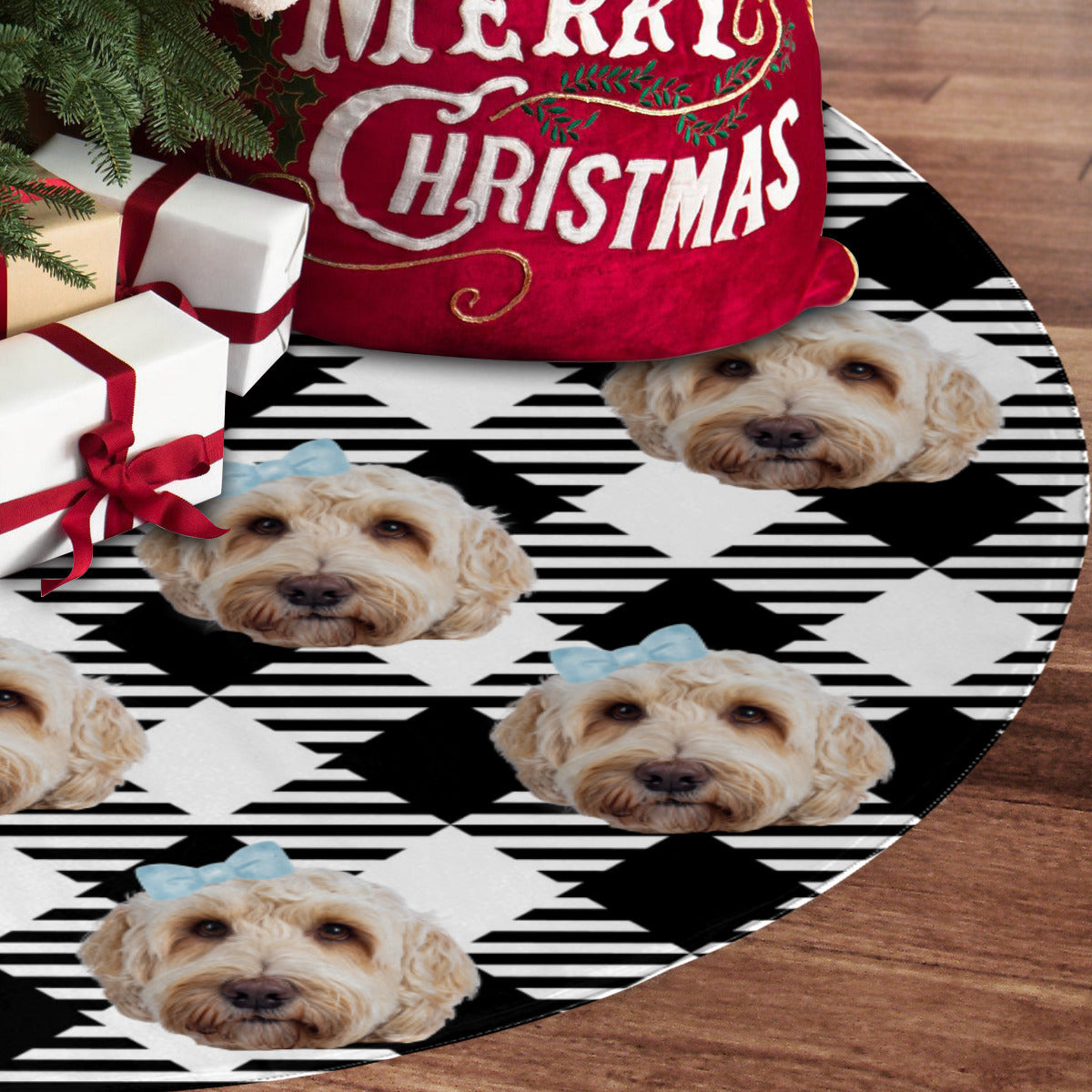 Christmas Tree Skirt｜Polyester - dog3