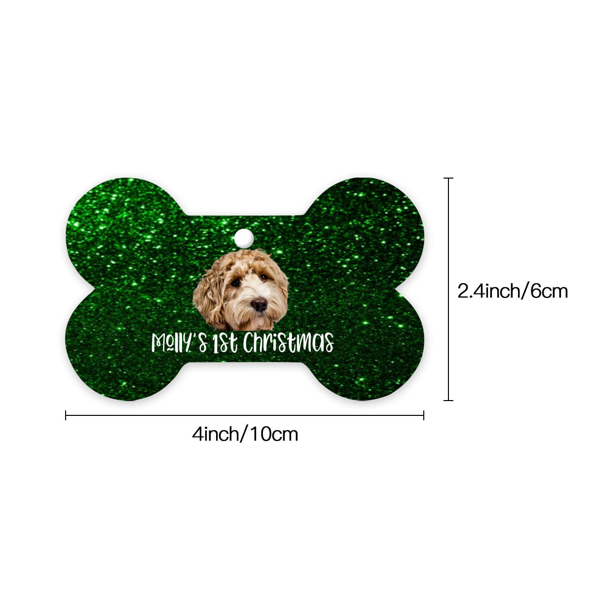 Christmas Day Bone Hanging (Single Side Printing) | High quality metal aluminum - dog7